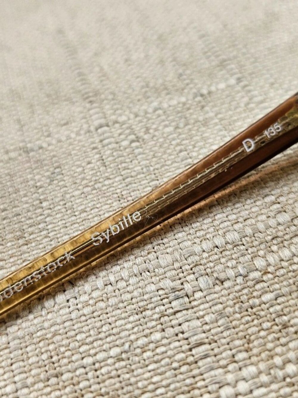 Vintage Rodenstock Women Eyeglasses Frame Tan/Brown Tone Eyewear SYBILLE Glasses - Picture 9 of 11
